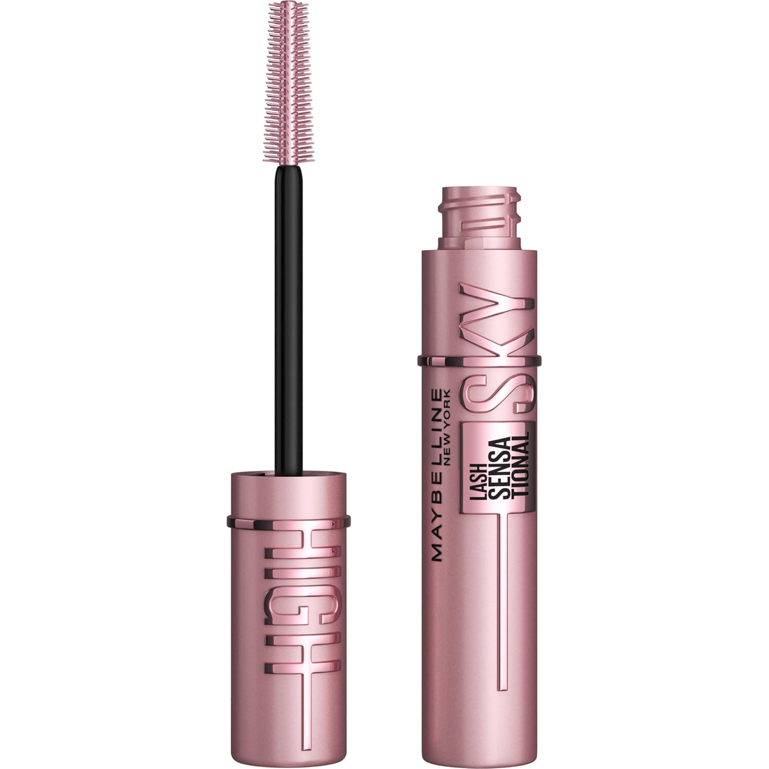 13 Maybelline Lash Sensational Sky High Washable Mascara Makeup, Volumizing, Lengthening, Defining, Curling, Multiplying, Buildable Formula, Blackest Black. - Image 1