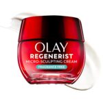 Olay Regenerist Micro-Sculpting Cream for Women, Fragrance-Free - Anti-Aging, Anti-Wrinkle, Firming Skin Care - Triple Collagen Cream, Peptide, Hyaluronic Acid, Niacinamide, 1.7oz