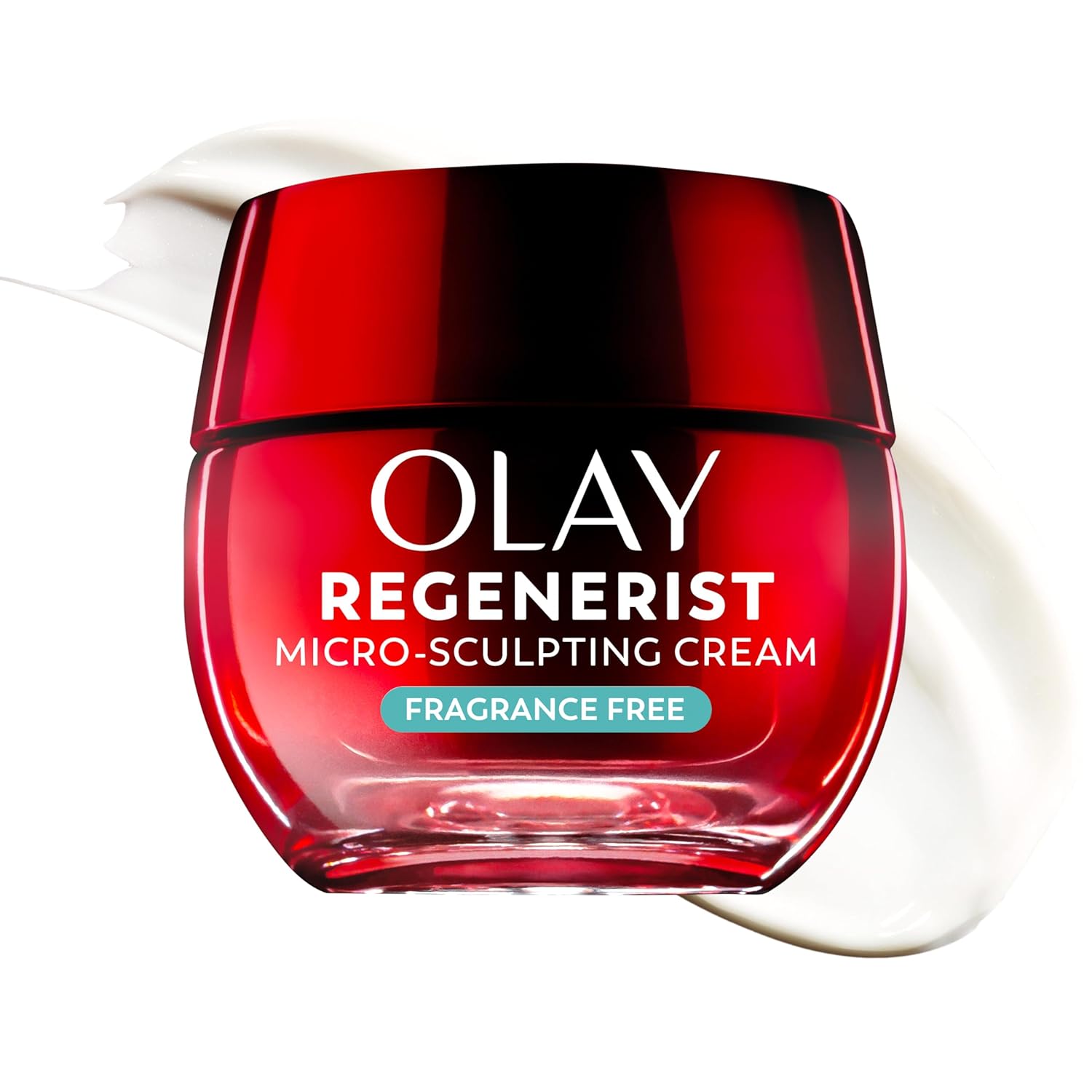 3 Olay Regenerist Micro-Sculpting Cream for Women, Fragrance-Free - Anti-Aging, Anti-Wrinkle, Firming Skin Care - Triple Collagen Cream, Peptide, Hyaluronic Acid, Niacinamide, 1.7oz - Image 1
